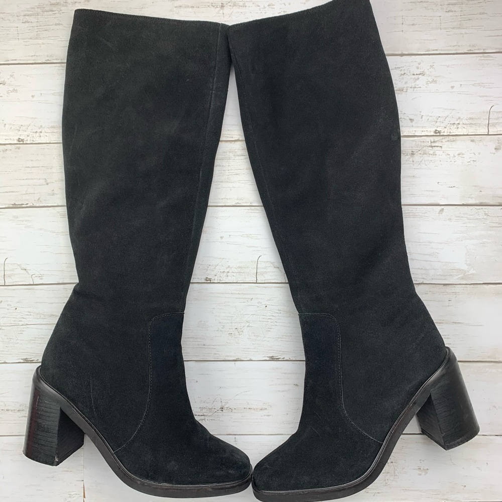 Aldo Black Suede Boots